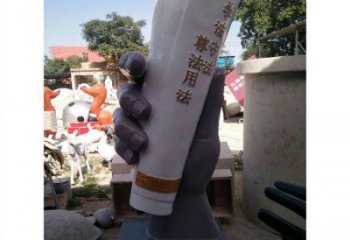 手卷雕塑通用，陸地?cái)[件，各類(lèi)玻璃鋼手卷雕塑點(diǎn)擊