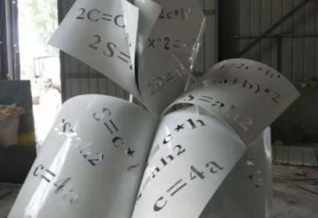 農(nóng)村書籍雕塑，鏤空景觀雕塑，抽象效果