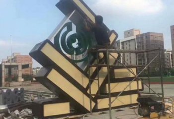 小區(qū)書籍雕塑，拉絲景觀雕塑，抽象效果