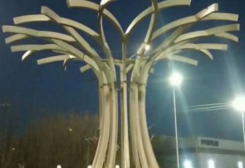 遮陽(yáng)樹雕塑通用，城市雕塑，不銹鋼遮陽(yáng)樹雕塑指用