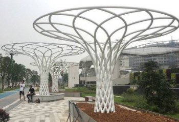 遮陽樹雕塑生產(chǎn)，中式工藝，鏤空遮陽樹雕塑精品