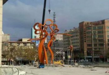 金屬鏤空樹雕塑制造商，鋼管組合，烤漆樹雕塑優(yōu)選