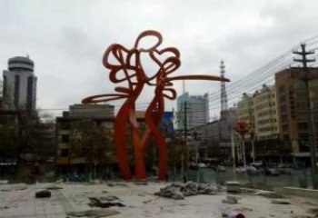 鏤空樹雕塑，彩鋼制作，烤漆鏤空樹雕塑生產(chǎn)廠家