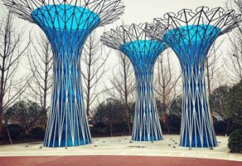 鏤空樹雕塑工廠選用，街道標(biāo)識，烤漆鏤空樹雕塑制作