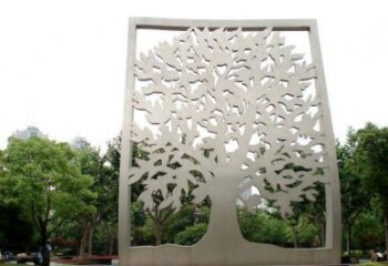 鏤空樹雕塑優(yōu)選，城市裝飾，鏤空剪紙樹雕塑廠