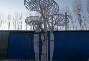 蘑菇樹雕塑生產(chǎn)商，廣場系列，創(chuàng)意鏤空蘑菇樹雕塑優(yōu)選