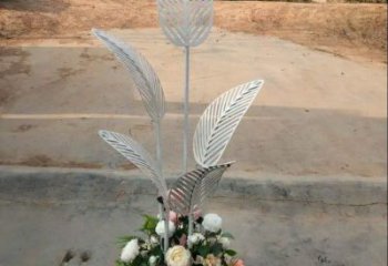 芭蕉葉雕塑供求，美陳雕塑，不銹鋼芭蕉葉雕塑制造