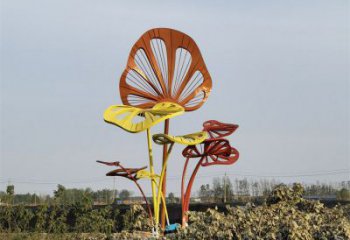 芭蕉葉雕塑制造商，小區(qū)擺件，不銹鋼芭蕉葉雕塑提供