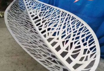 鏤空樹葉雕塑點擊，多彩藝術，鏡面鏤空樹葉雕塑承接