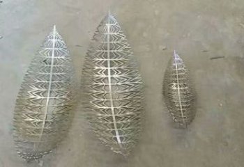 鏤空樹葉雕塑生產(chǎn)，街道標識，鏡面鏤空樹葉雕塑供應
