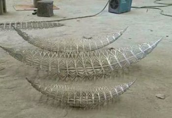 鏤空樹葉雕塑生產(chǎn)，戶外擺放，鏡面鏤空樹葉雕塑精選