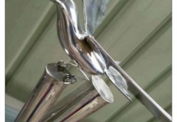 大型竹葉雕塑提供，室外雕塑，不銹鋼竹葉雕塑指用