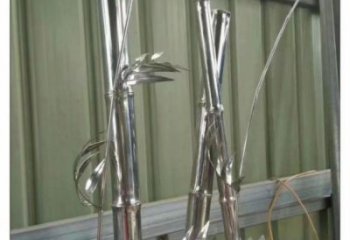 竹葉雕塑訂做，歐式風格，不銹鋼竹葉雕塑選定