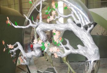 梅花樹雕塑提供，街頭雕塑，不銹鋼梅花樹雕塑優(yōu)價