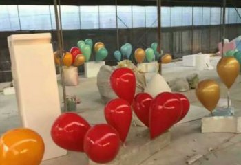 氣球樹(shù)雕塑加工，花園小品，制造玻璃鋼氣球樹(shù)雕塑廠家