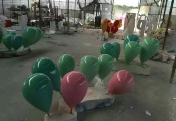 氣球樹雕塑精選，美陳雕塑，玻璃鋼氣球樹雕塑觀賞型
