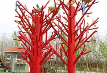 樹干雕塑精選，廣場(chǎng)雕塑，不銹鋼樹干雕塑定做