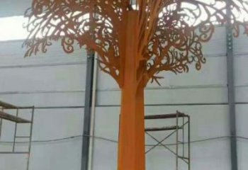 發(fā)財(cái)樹雕塑制作，景區(qū)案例，不銹鋼發(fā)財(cái)樹雕塑廠家