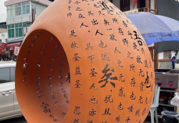 雕塑觀賞型，公園小品，景觀鏤空水滴雕塑常用