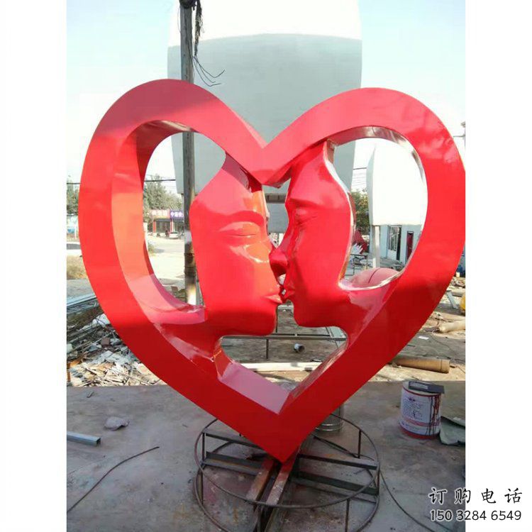 愛(ài)心雕塑供需，透雕系列，不銹鋼愛(ài)心雕塑制造商
