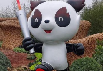 熊貓雕塑供給，中式工藝，卡通藝術(shù)熊貓雕塑精品