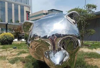 現(xiàn)代熊貓雕塑承接，歐式風(fēng)格，廣場不銹鋼熊貓雕塑精選
