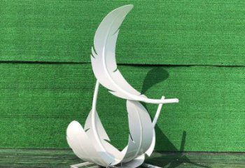 雕塑羽毛景觀制造，街景小品，景觀烤漆羽毛雕塑優(yōu)價(jià)