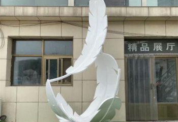 雕塑制造，白鋼構(gòu)件，仿真烤漆羽毛雕塑提供