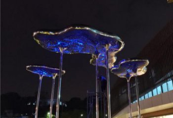 祥云雕塑供需，廣場雕塑，不銹鋼祥云雕塑定制