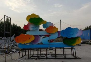 祥云雕塑精選，陸地?cái)[件，烤漆祥云雕塑廠家