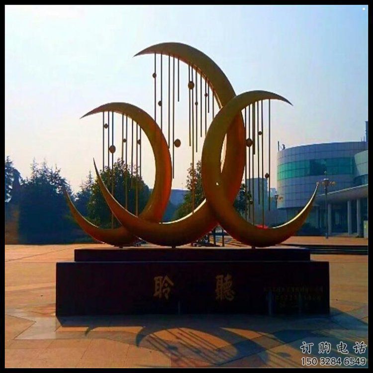 月亮雕塑供給，美陳雕塑，不銹鋼月亮雕塑廠家供求
