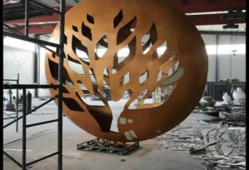 月亮雕塑定做，城區(qū)小品，景觀不銹鋼月亮雕塑定價(jià)