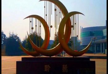 月亮雕塑供給，美陳雕塑，不銹鋼月亮雕塑廠家供求