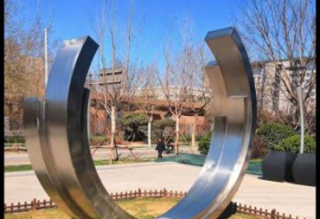 月亮雕塑提供，多彩藝術(shù)，中式不銹鋼月亮雕塑通用