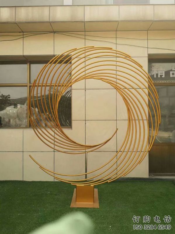 圓環(huán)雕塑供求，露天雕塑，鏤空圓環(huán)雕塑制作