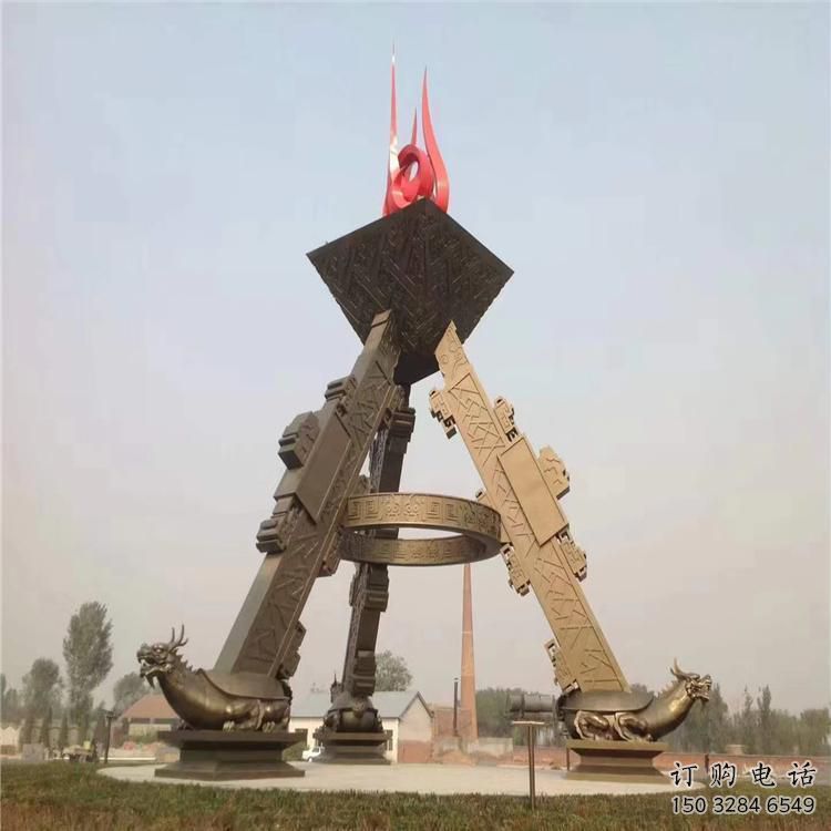 火炬雕塑指用，景觀雕塑，不銹鋼火炬雕塑點擊