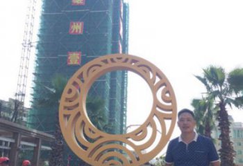 圓環(huán)雕塑服務(wù)商，美陳雕塑，烤漆圓環(huán)雕塑廠家精選