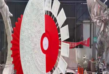 圓環(huán)雕塑供給，戶外雕塑，景觀烤漆圓環(huán)雕塑選用