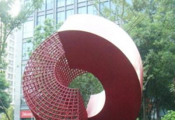 圓環(huán)雕塑選定，景觀雕塑，烤漆圓環(huán)雕塑生產(chǎn)商
