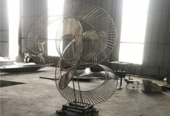 圓環(huán)雕塑供求，村標(biāo)概念，鏤空圓環(huán)雕塑制作承接