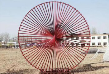 圓環(huán)雕塑定價，拉絲工藝，鏤空圓環(huán)雕塑制作廠家