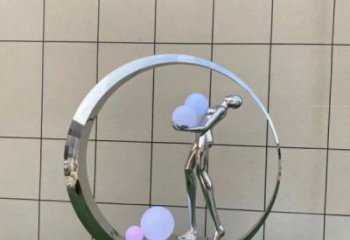 仙子雕塑精選，景觀概念，圓環(huán)仙子雕塑觀賞型