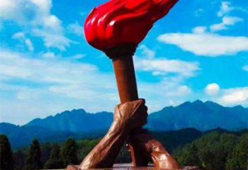 火把雕塑提供，戶外雕塑，不銹鋼火把雕塑素材制作