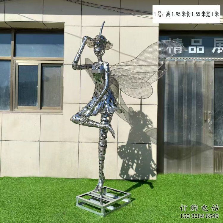 鏤空舞者雕塑生產(chǎn)，景區(qū)案例，鐵藝跳舞雕塑優(yōu)選