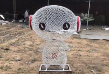 鏤空人物雕塑廠家，編織工藝，公園廣場(chǎng)戶外卡通人物雕塑