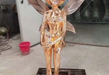 小精靈雕塑，抽象卡通雕塑，美陳人物擺件