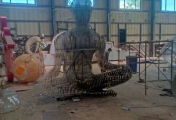 鏤空人物雕塑精選，露天雕塑，歐式鐵藝人物雕塑訂做