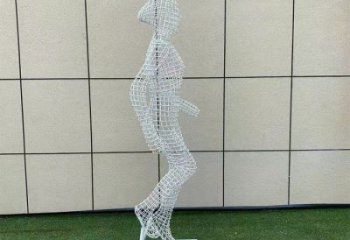 鏤空體育雕塑供求，編織雕塑，鐵藝健兒人物雕塑制造商