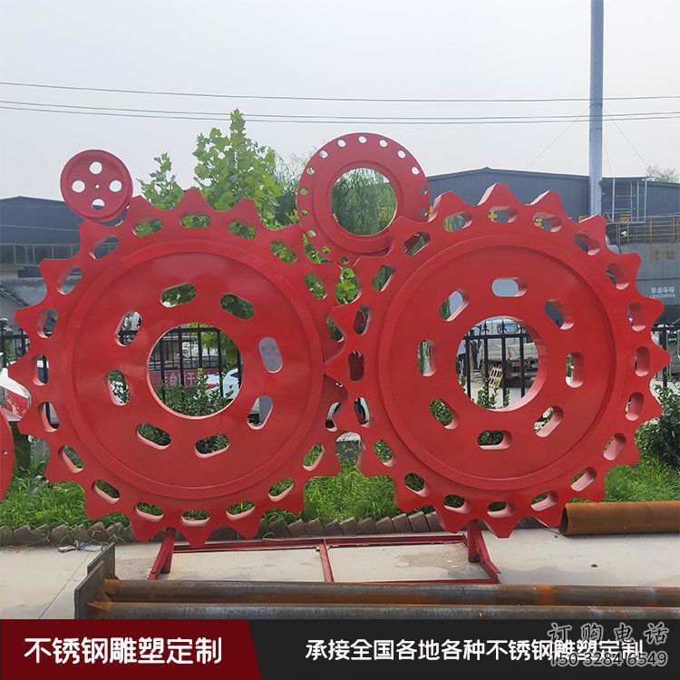 制造車輪雕塑專供，地標擺件，車輪雕塑訂做