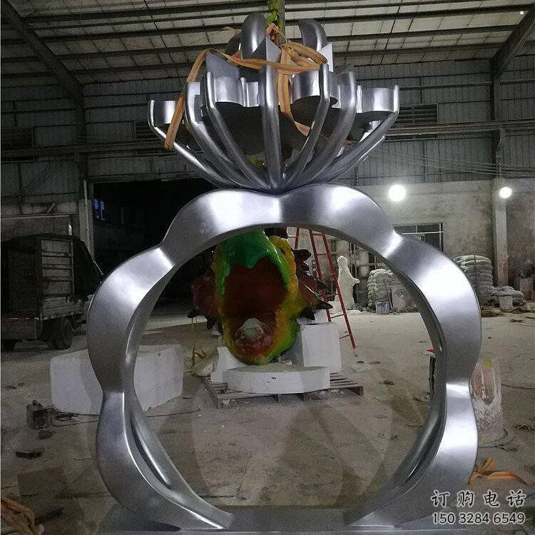 現(xiàn)代鉆戒雕塑定制，中式工藝，鉆戒雕塑造型優(yōu)價